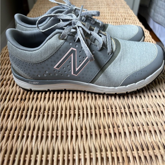 New Balance Gray and Pink Athletic Shoes - Picture 2 of 9